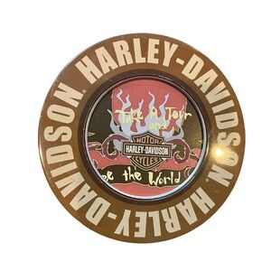 Harley Davidson Take A Tour See The World Absorbant Collectable Coasters‎